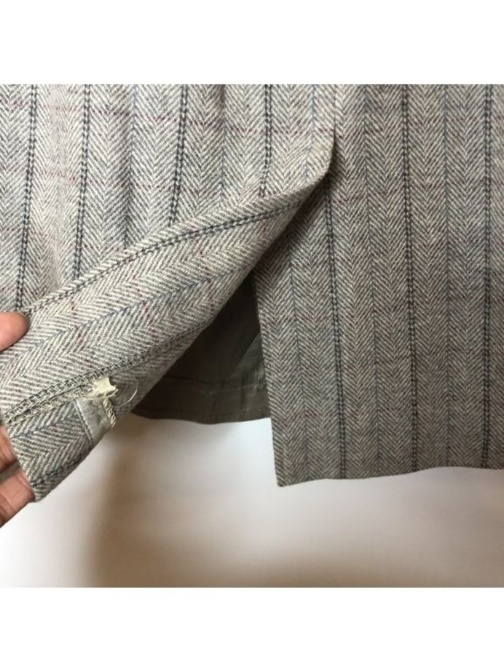 Vintage Edgeworth Clothiers Womens Gray 2-Piece Skirt Suit Jacket Set Size 10 - Picture 12 of 14
